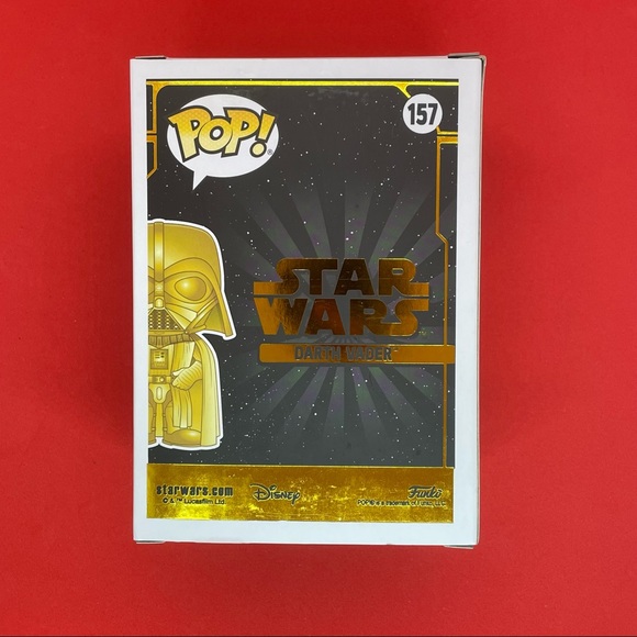 Funko POP! Star Wars Darth Vader #157 Golden Walmart Exclusive - Picture 3 of 6